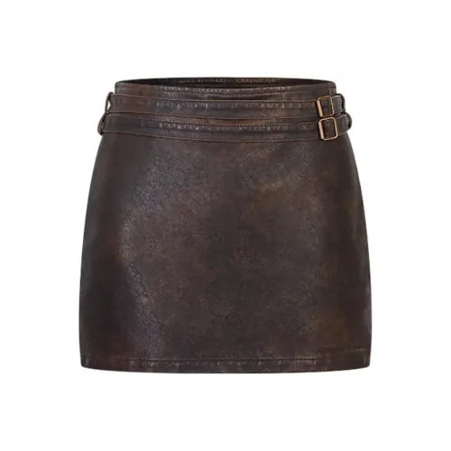 Ann Andelman Кожаные короткие юбки Женские