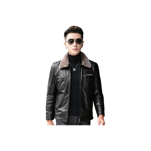 VBA Натуральная кожа Куртка Мужская