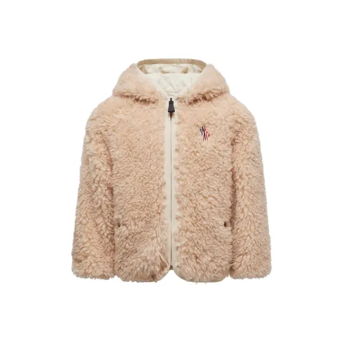 Moncler Хлопковый пуховик Двусторонний Тедди ZIP UP Толстовка Детский