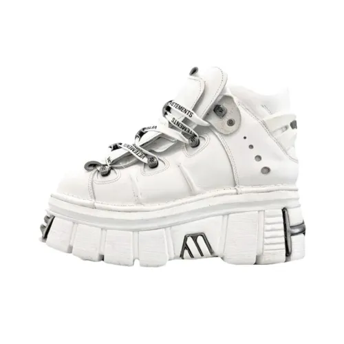 NEW ROCK x Vetements Низкий топ Повседневная обувь Унисекс Белый