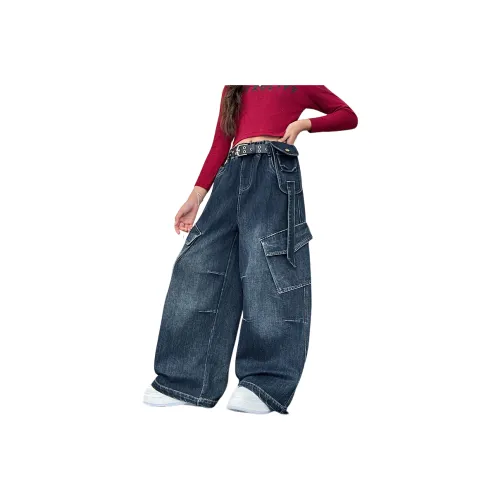 GOYN Повседневные Джинсы Весенние Осенние Синие Серые Подростки