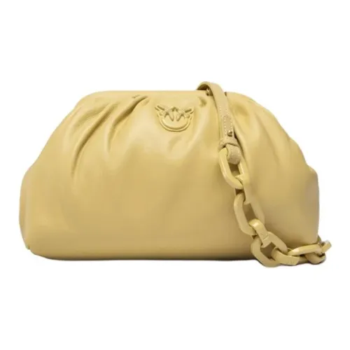 PINKO FRAIMED Овчина Сумка через плечо Мини Женская Желтая