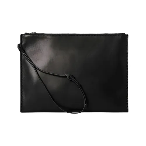 THE ROW Sheepskin Clutch Unisex Black THE ROW Овчина Клатч Унисекс Черный
