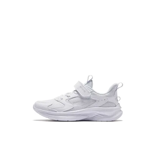 ERKE KIDS Comfort Бег Rebound Устойчивость к истиранию Противоскользящий Низкий Топ Детская Беговая Обувь Белый Erke