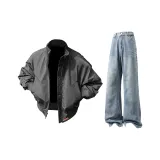 Серый + Светло-синий