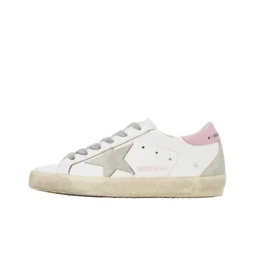 Golden Goose Супер Звезда Стильные Скейтбординги Женские Белые Розовые