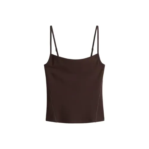 H M Темно-коричневый женский топ