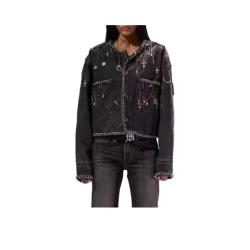 R13 Серый Женский пуховик