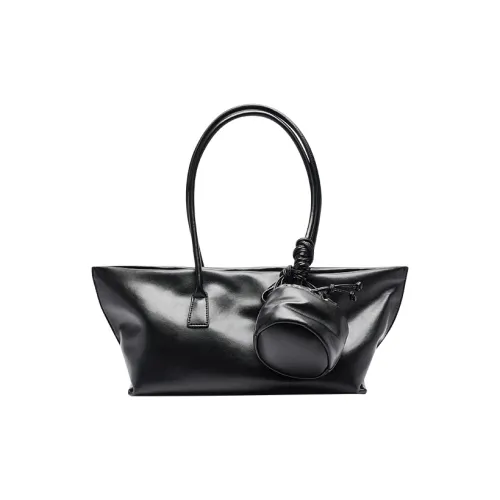 URBAN REVIVO Искусственная кожа Сумка через плечо Стандартная Женская Черная