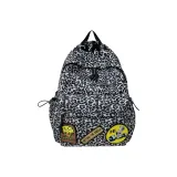 Чёрный с леопардовым принтом