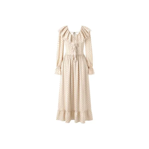 ACAINES Длинное платье с длинными рукавами женское