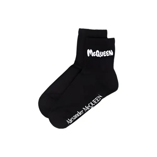 Alexander McQueen Низкие носки Женские 1 упаковка Черный