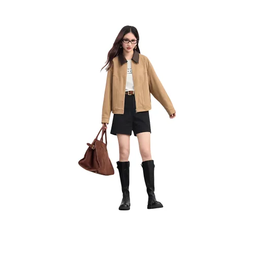 ZUOSAISI Орехи Коричневый Женские Куртки