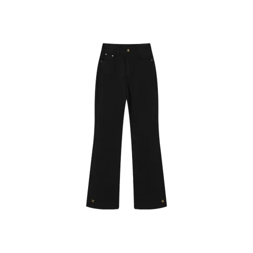 XIANGYING Denim Черные Женские Джинсы