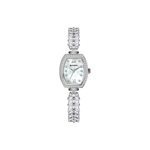 NAVIGARE Кварцевый механизм нержавеющая сталь ремешок часы женские жемчужная раковина цвет циферблат