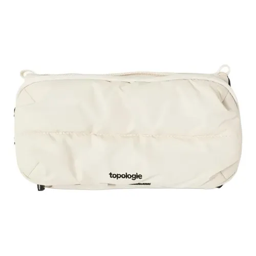 Topologie Нейлоновая бутылочная сумка через плечо стандартная унисекс серо-белая