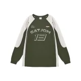[13]SATJDM Многоцветный с длинным рукавом Армейский зеленый