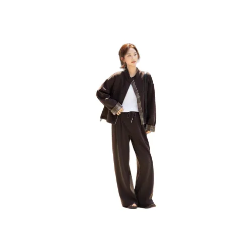 Dme Кофе Женские Повседневные Костюмы