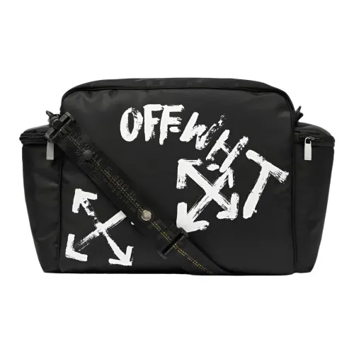 Off Белый Полиамид Mother And Baby Сумка Сумка через плечо Сумка на плечо Женская Черный Белый