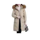 Хаки (Леопард, меховой воротник)