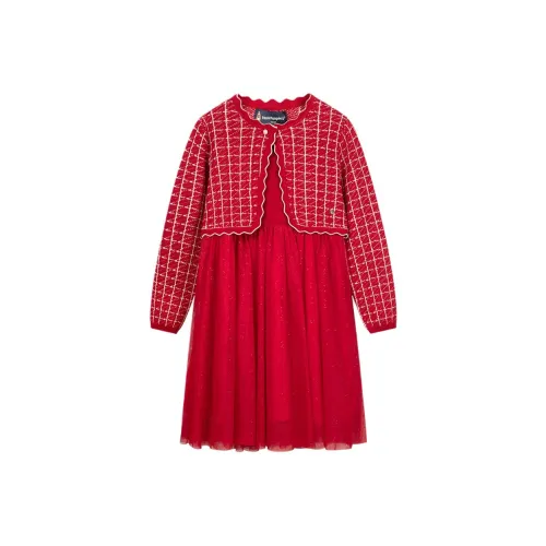 Hush Puppies Классический Красный Детские Платья