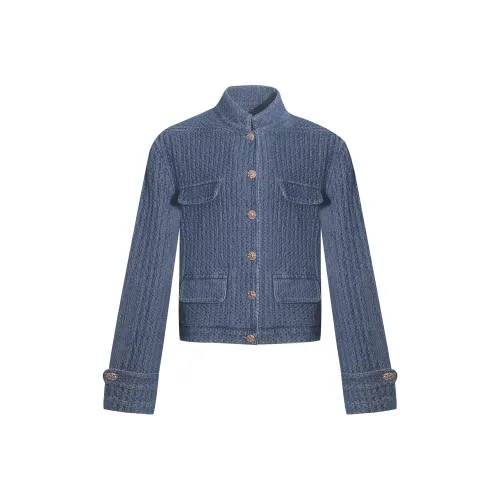 DITB Джинсовый синий Женские Джинсовые куртки
