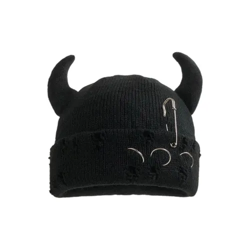 FREE RABBITⅡ Осенний Зимний Хэллоуин Индивидуальный Булавка Ткани Трикотажная Шапка-бини Унисекс