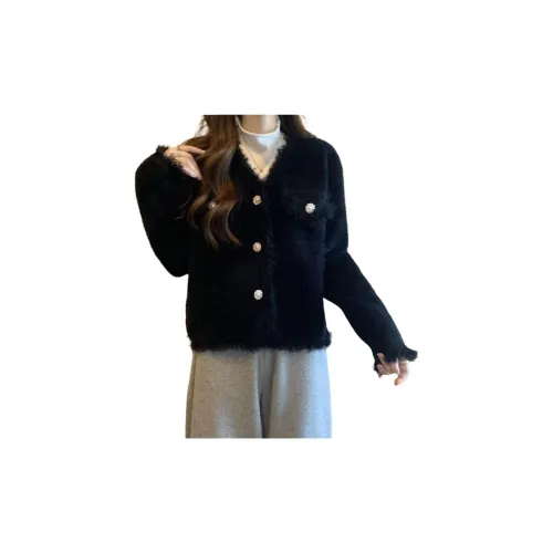 BVODE Черный Женские Бархатные Куртки