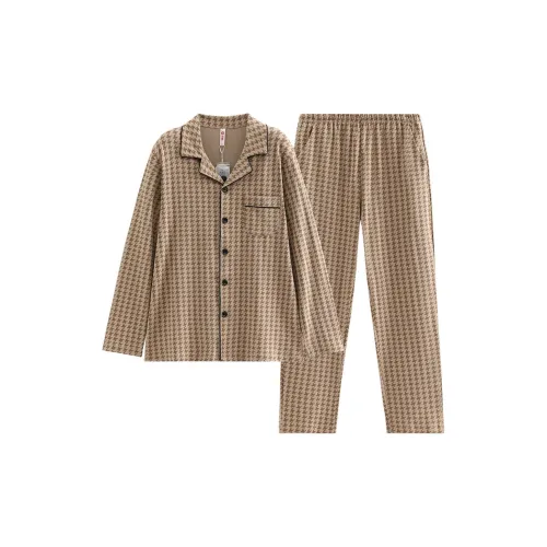 FENTENG FJ26931427 Light Coffee Men's Pajama Sets