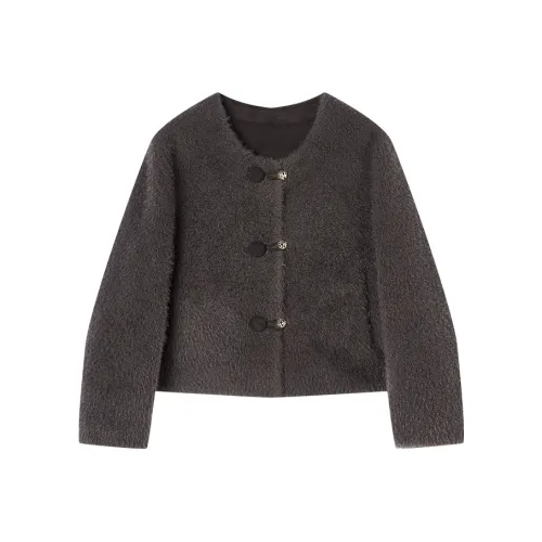 XIANGYING Темно-серый Женские меховые изделия