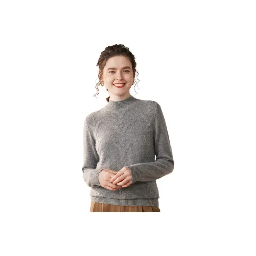 H YXIANG Кашемир Свитер Женские