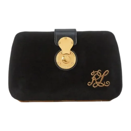 Polo Ralph Lauren Ткань с овчиной комбинированный клатч через плечо женский черный