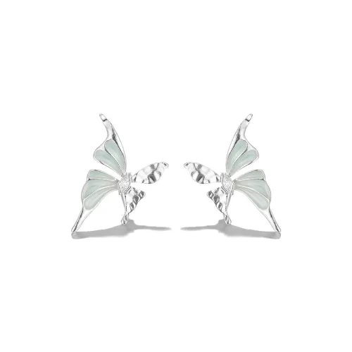 Clect Серьги-гвоздики с синтетическим кубическим цирконием Женские