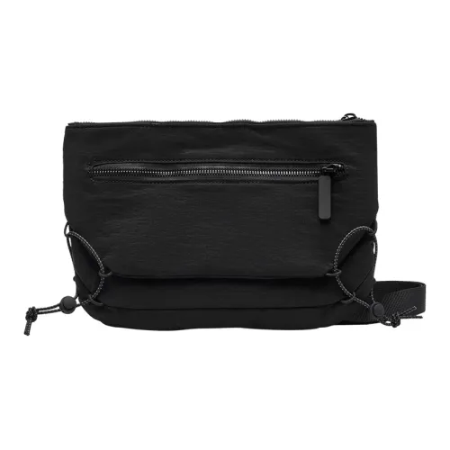 URBAN REVIVO Ткань Сумка через плечо Стандартная Мужская Черная