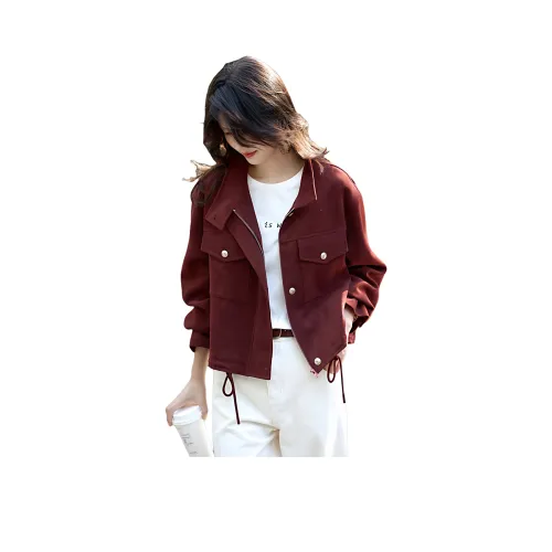ZUOSAISI Rum Burgundy Женские Куртки