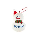 Рождественское украшение в виде плюшевого снеговика