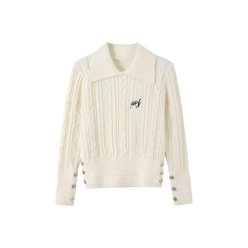 BVODE Ecru Женская Трикотаж