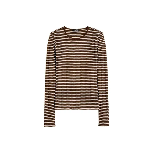 J.Crew Белый-коричневый Женские T-рубашки