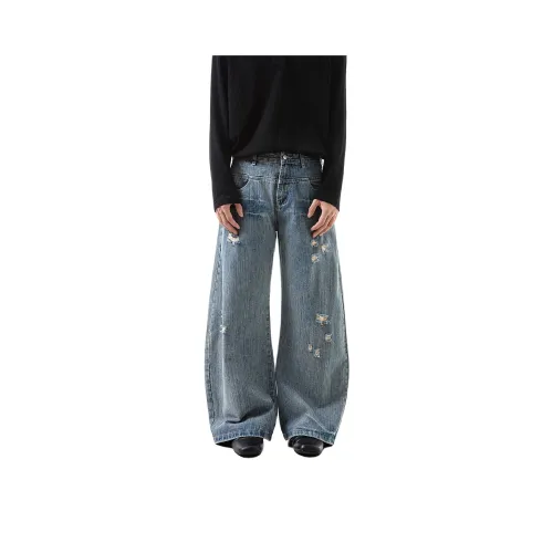TREND ST Blue Unisex Jeans TREND ST Синий Унисекс Джинсы