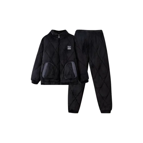 WANANNI Черный мужской комплект пижам