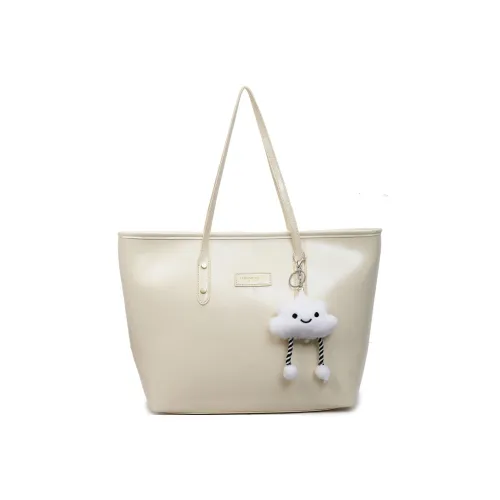 ARTEC ПУ (полиуретан) Сумка через плечо Большая Унисекс Экрю Белый и Кофейный Кофейный и Черный