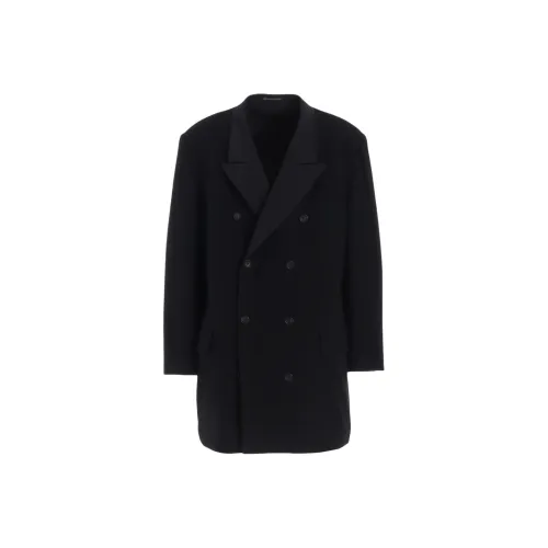 Yohji Yamamoto Y'S For Men FW25 Фланель и Нейлон RIPSTOP Двойная Куртка Куртки и Пальто Мужской