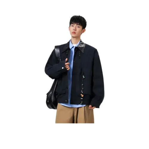 TONYBEAR Отложной воротник укороченная куртка мужская