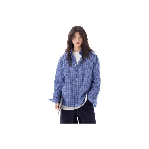 DEAR BETSY Синий Унисекс Рубашки