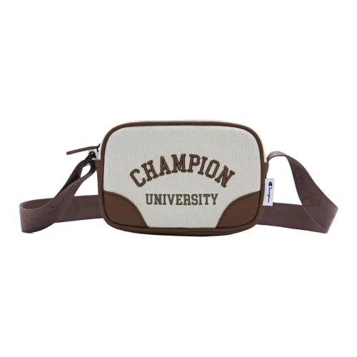 Champion Artificial Leather Crossbody Bag Regular Unisex Dark Blue Blue Dark Brown