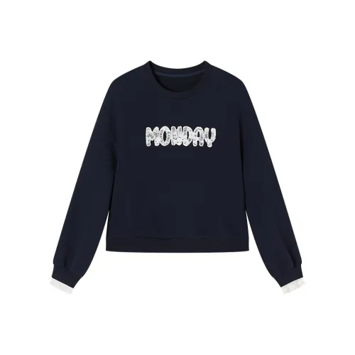 XIANGYING Темно-синий синий женский свитшот