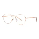 Розовое золото | Прозрачный | Чай-C12 & Защита от синего света 0 диоптрий линзы