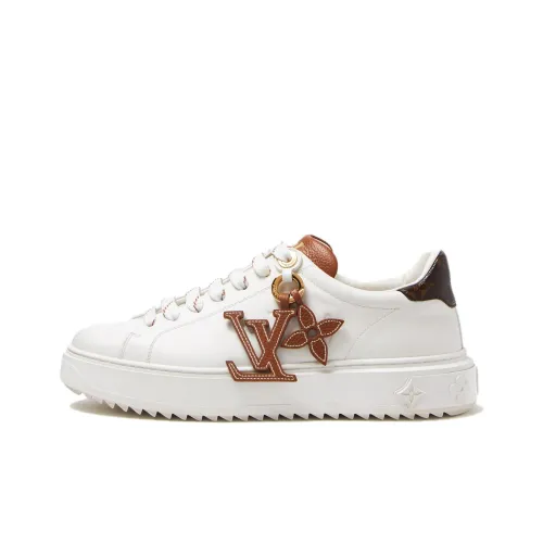 LOUIS VUITTON Time Out Low Топ Скейтборд Кроссовки Женские Белые