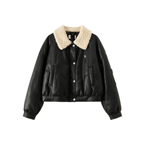 CHUU Черный Женский Пуховик