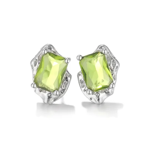 Clect Серьги-гвоздики с синтетическим кубическим цирконием Женские